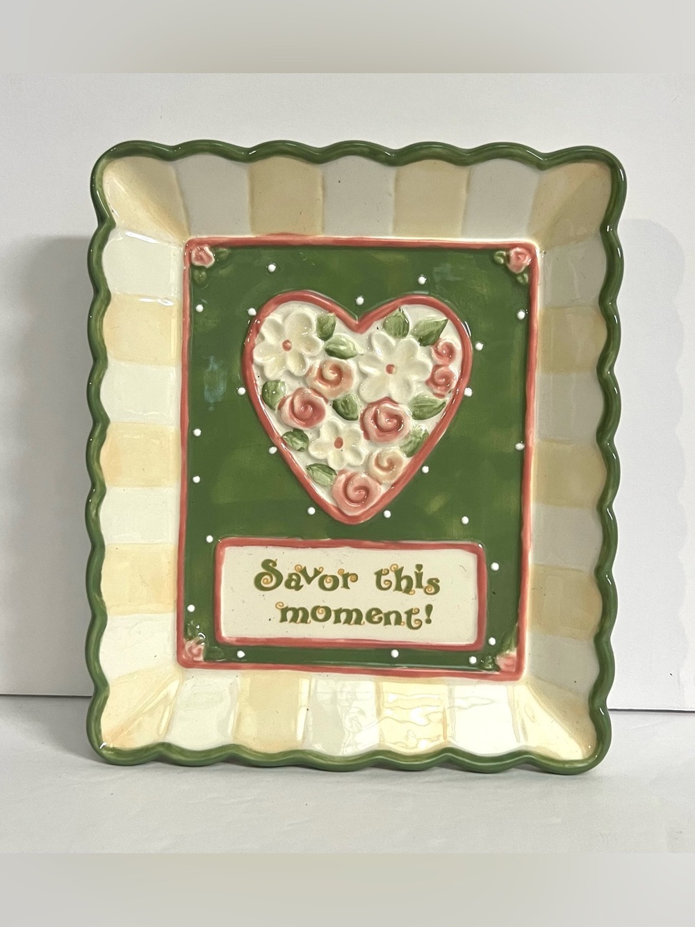Giftcraft Karla Dornacher "Savor this Moment" Decorative Dish Inspirational